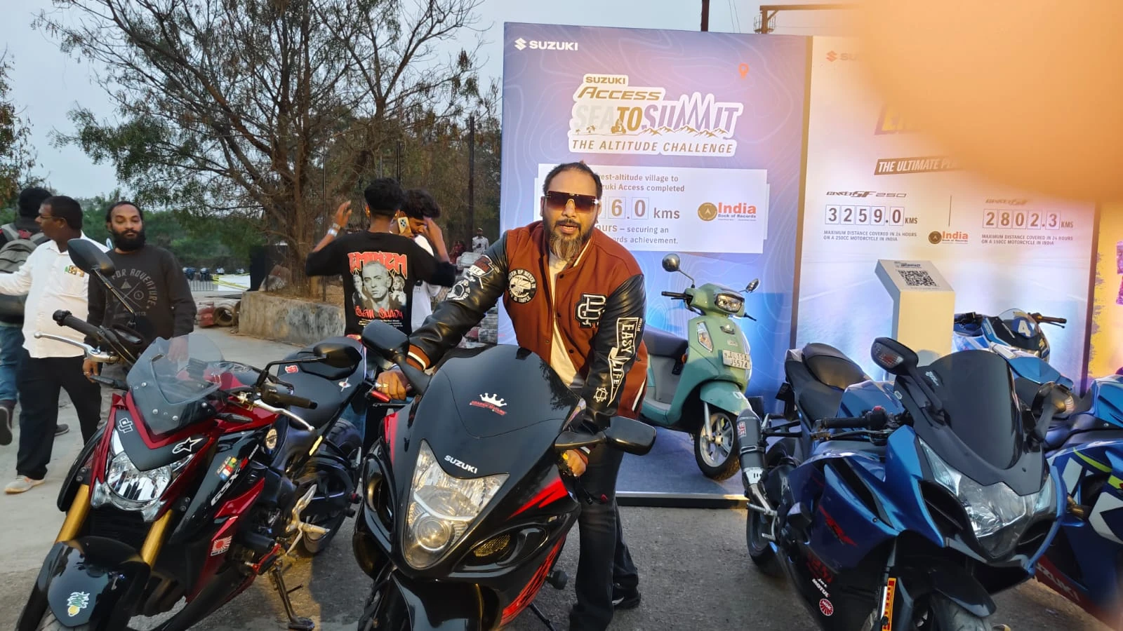 Suzuki Access Sea to Summit altitude challenge motorcycle event organized by Genx9 Events
